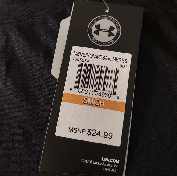 NWT Under Armour Men's Layering T-Shirt, Sz. S - Picture 4 of 5